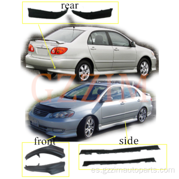 Corolla 2003 Bodykit de cuerpo delantero y trasero y lateral